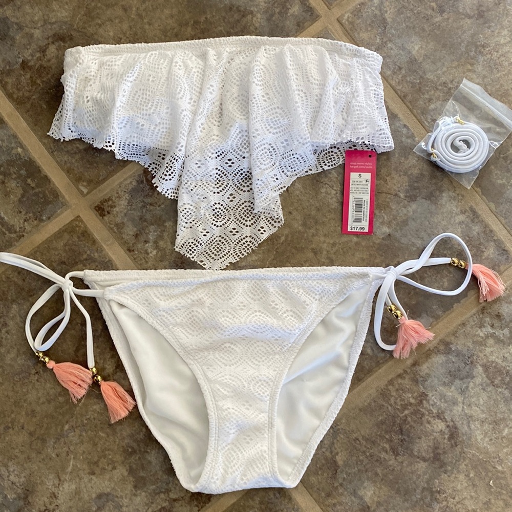 Xhilaration white bikini S